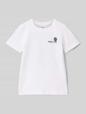 T-shirt o kroju regular fit z czystej bawełny s.Oliver RED LABEL
