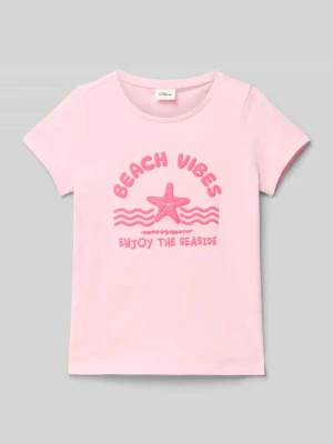T-shirt o kroju regular fit z czystej bawełny s.Oliver RED LABEL