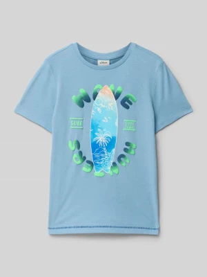 T-shirt o kroju regular fit z czystej bawełny s.Oliver RED LABEL