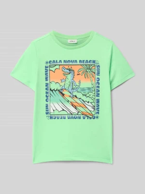 T-shirt o kroju regular fit z czystej bawełny s.Oliver RED LABEL