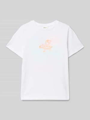 T-shirt o kroju regular fit z czystej bawełny s.Oliver RED LABEL