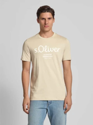 T-shirt o kroju regular fit z czystej bawełny s.Oliver RED LABEL