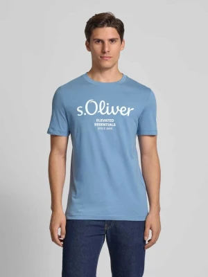 T-shirt o kroju regular fit z czystej bawełny s.Oliver RED LABEL