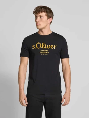 T-shirt o kroju regular fit z czystej bawełny s.Oliver RED LABEL