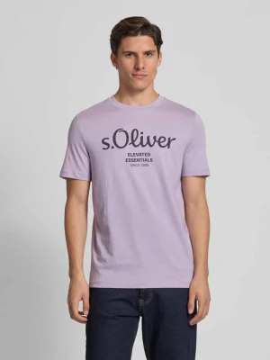 T-shirt o kroju regular fit z czystej bawełny s.Oliver RED LABEL