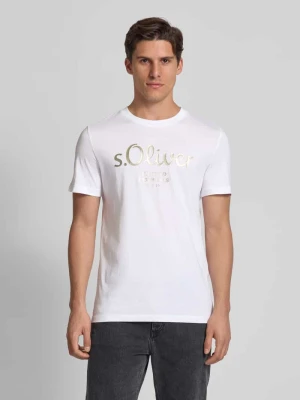 T-shirt o kroju regular fit z czystej bawełny s.Oliver RED LABEL