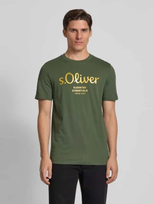 T-shirt o kroju regular fit z czystej bawełny s.Oliver RED LABEL