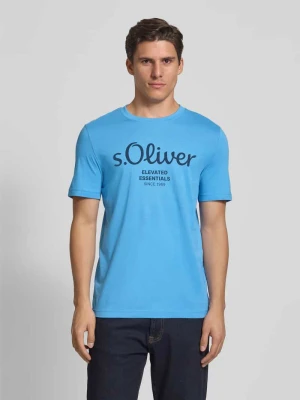 T-shirt o kroju regular fit z czystej bawełny s.Oliver RED LABEL