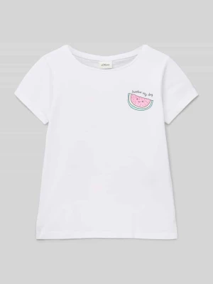 T-shirt o kroju regular fit z czystej bawełny s.Oliver RED LABEL