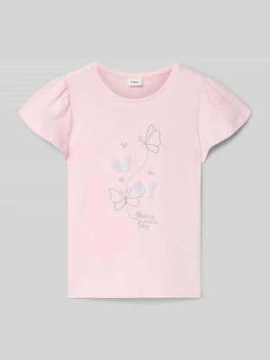 T-shirt o kroju regular fit z czystej bawełny s.Oliver RED LABEL