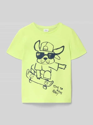 T-shirt o kroju regular fit z czystej bawełny s.Oliver RED LABEL