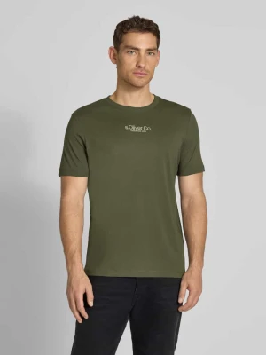 t-shirt o kroju regular fit z czystej bawełny s.Oliver RED LABEL