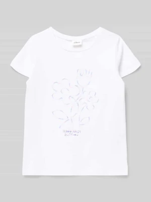 t-shirt o kroju regular fit z czystej bawełny s.Oliver RED LABEL