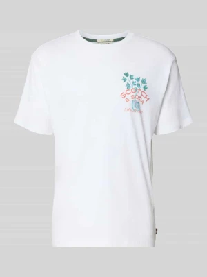 t-shirt o kroju regular fit z czystej bawełny Scotch & Soda Biały