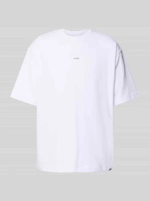 t-shirt o kroju regular fit z czystej bawełny Seidensticker Biały