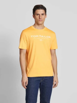 T-shirt o kroju regular fit z czystej bawełny Tom Tailor