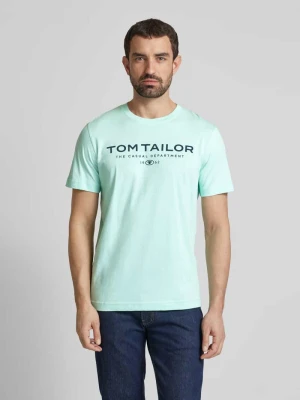 T-shirt o kroju regular fit z czystej bawełny Tom Tailor