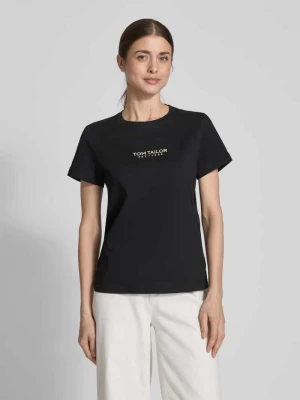 T-shirt o kroju regular fit z czystej bawełny Tom Tailor