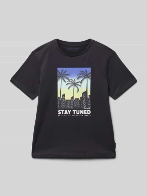 T-shirt o kroju regular fit z czystej bawełny Tom Tailor