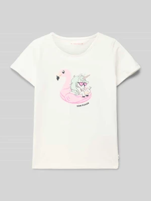 T-shirt o kroju regular fit z czystej bawełny Tom Tailor