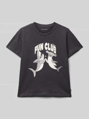 T-shirt o kroju regular fit z czystej bawełny Tom Tailor