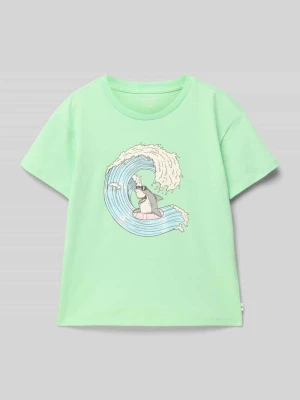 T-shirt o kroju regular fit z czystej bawełny Tom Tailor