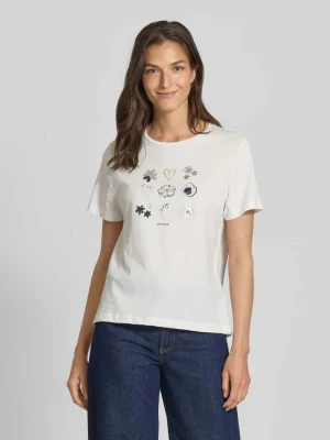T-shirt o kroju regular fit z czystej bawełny Tom Tailor