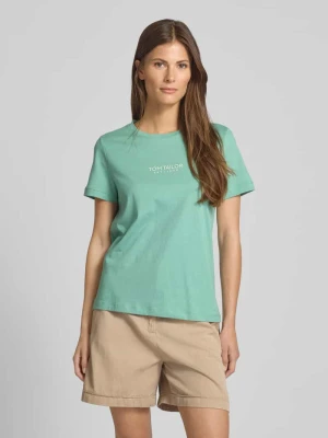 T-shirt o kroju regular fit z czystej bawełny Tom Tailor
