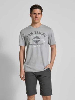 T-shirt o kroju regular fit z czystej bawełny Tom Tailor