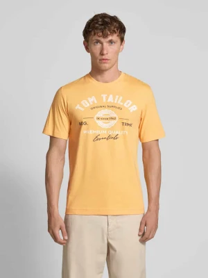 T-shirt o kroju regular fit z czystej bawełny Tom Tailor