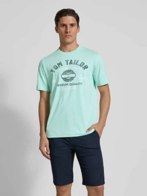 T-shirt o kroju regular fit z czystej bawełny Tom Tailor