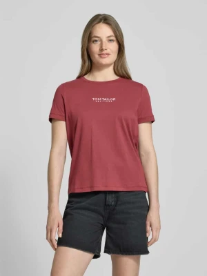 T-shirt o kroju regular fit z czystej bawełny Tom Tailor