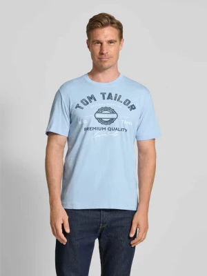 T-shirt o kroju regular fit z czystej bawełny Tom Tailor