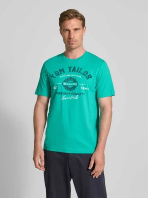 T-shirt o kroju regular fit z czystej bawełny Tom Tailor