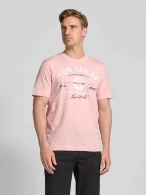 T-shirt o kroju regular fit z czystej bawełny Tom Tailor