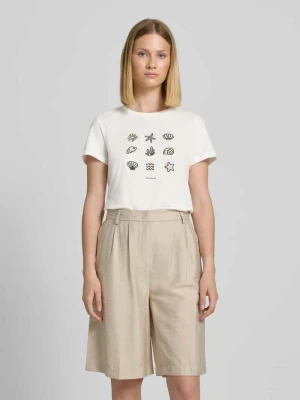T-shirt o kroju regular fit z czystej bawełny Tom Tailor