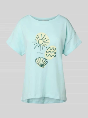 T-shirt o kroju regular fit z czystej bawełny Tom Tailor