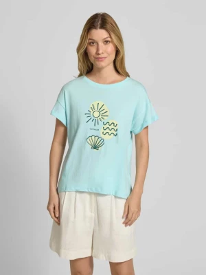 T-shirt o kroju regular fit z czystej bawełny Tom Tailor