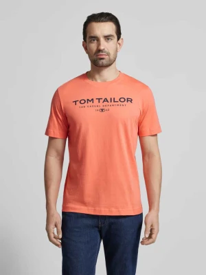 T-shirt o kroju regular fit z czystej bawełny Tom Tailor