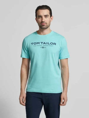 T-shirt o kroju regular fit z czystej bawełny Tom Tailor