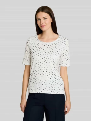 t-shirt o kroju regular fit z czystej bawełny Tom Tailor Biały