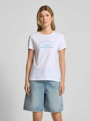 T-shirt o kroju regular fit z czystej bawełny Tom Tailor Denim