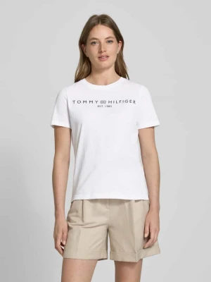 T-shirt o kroju regular fit z czystej bawełny Tommy Hilfiger