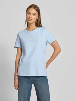 T-shirt o kroju regular fit z czystej bawełny Tommy Hilfiger