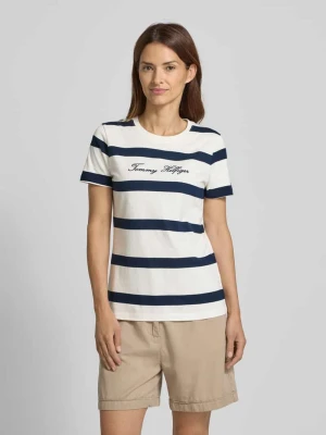 T-shirt o kroju regular fit z czystej bawełny Tommy Hilfiger