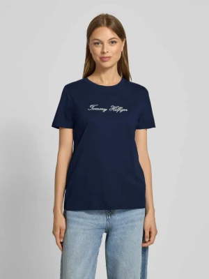 T-shirt o kroju regular fit z czystej bawełny Tommy Hilfiger