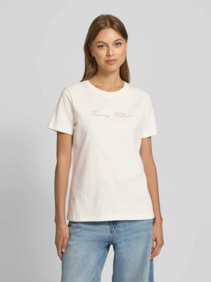 T-shirt o kroju regular fit z czystej bawełny Tommy Hilfiger