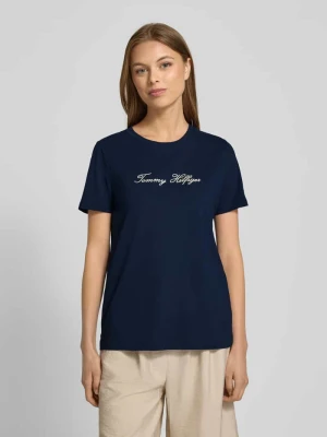 T-shirt o kroju regular fit z czystej bawełny Tommy Hilfiger
