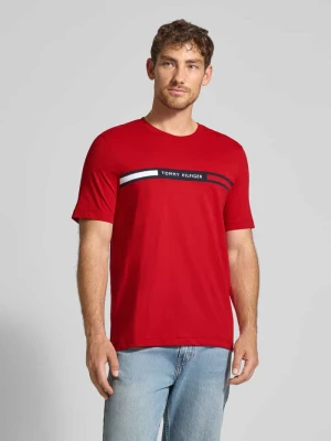 T-shirt o kroju regular fit z czystej bawełny Tommy Hilfiger