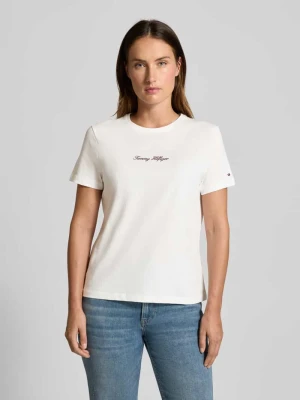 T-shirt o kroju regular fit z czystej bawełny Tommy Hilfiger